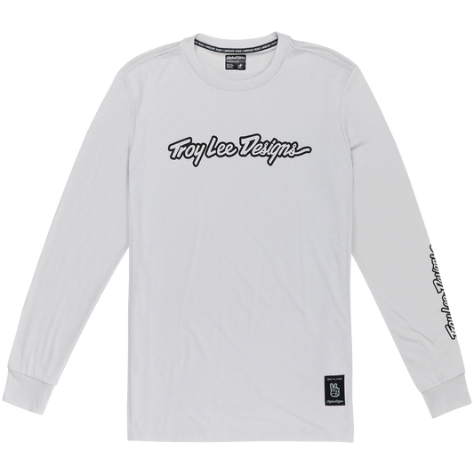 Troy Lee Design SKYLINE RIDE TEE SIGNATURE Jersey Langærmet Grå 2025