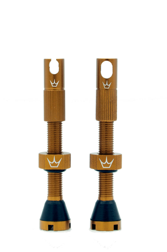 PEATY'S x Chris King MK2 Presta 42 mm Tubeless Valves (x2) Bronze