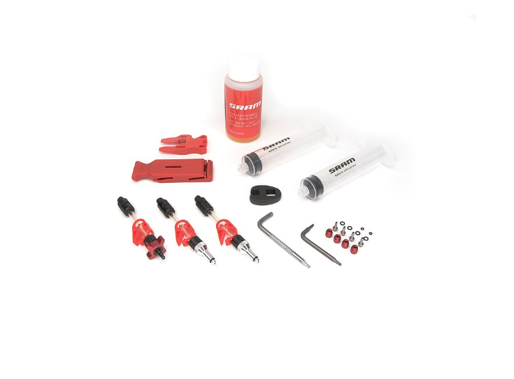 Standard aftapningssæt til SRAM DOT 5.1-bremser med Maxima Oil 120 ml