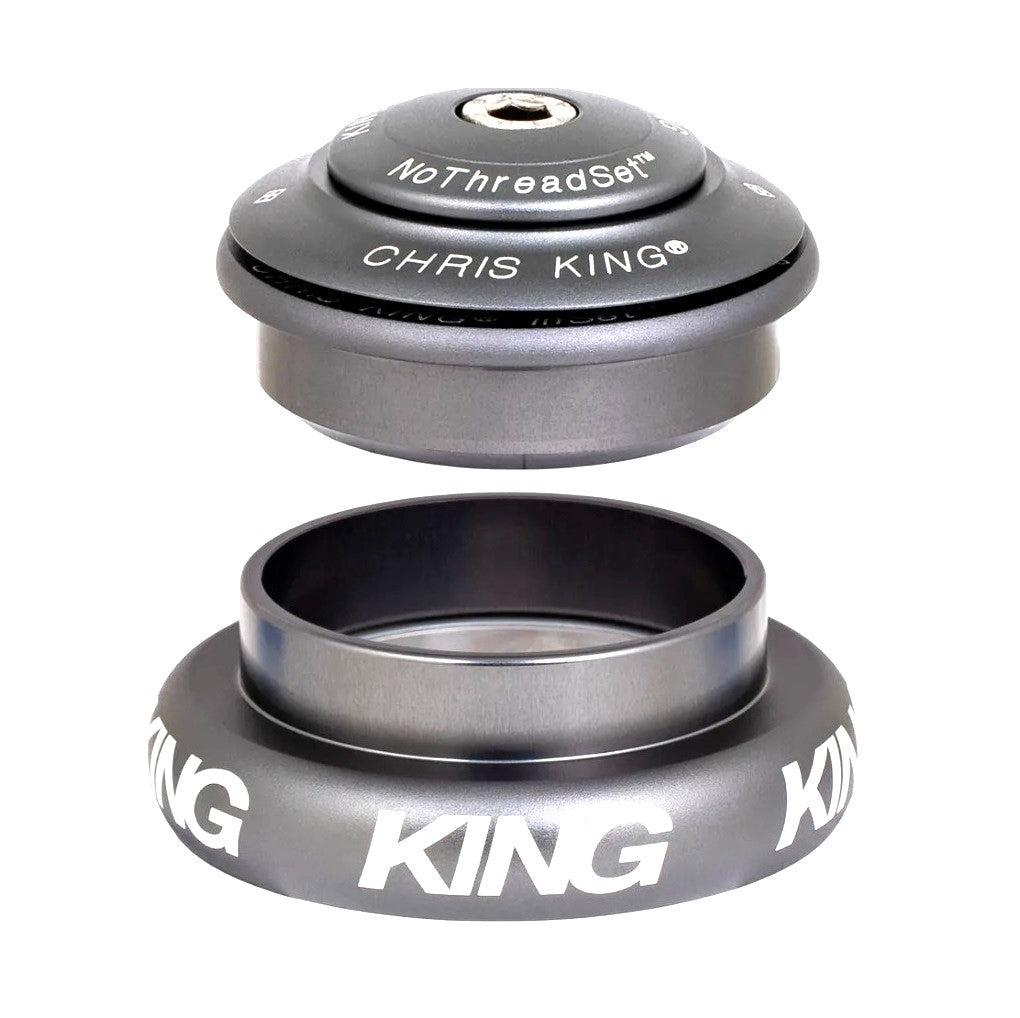 Semi-integreret/eksternt headset CHRIS KING INSET 8 1"1/8-1"1/4 ZS44/EC44 Matt Grey