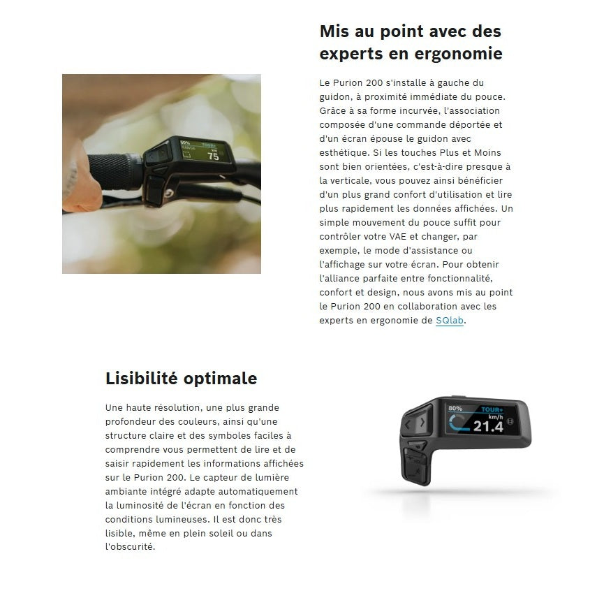 BOSCH PURION 200 display