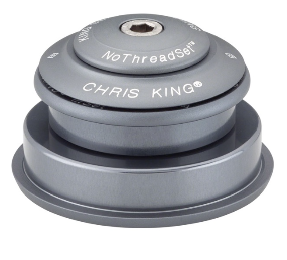 CHRIS KING INSET 2 semi-integreret headset 1"1/8-1.5" ZS44/ZS56 mat grå