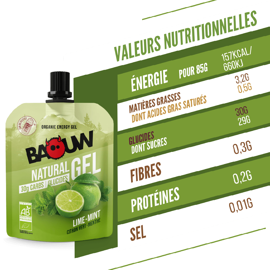 BAOUW Organic Lime/Mint Energising Gel (85 g)