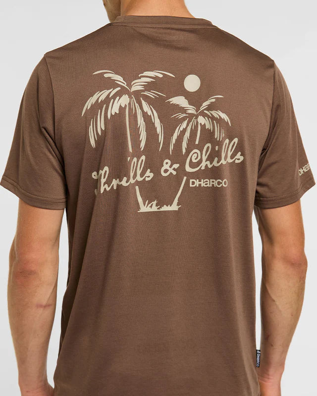 DAHRCO TECH HUSK T-shirt med korte ærmer, brun