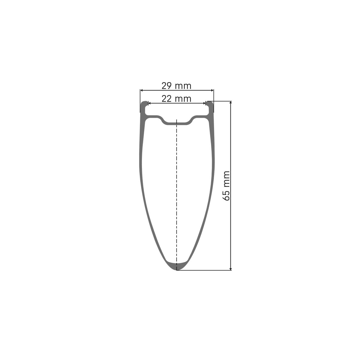 DT SWISS ARC 1400 DICUT 65 Tubeless Ready Front Wheel (Center Lock)