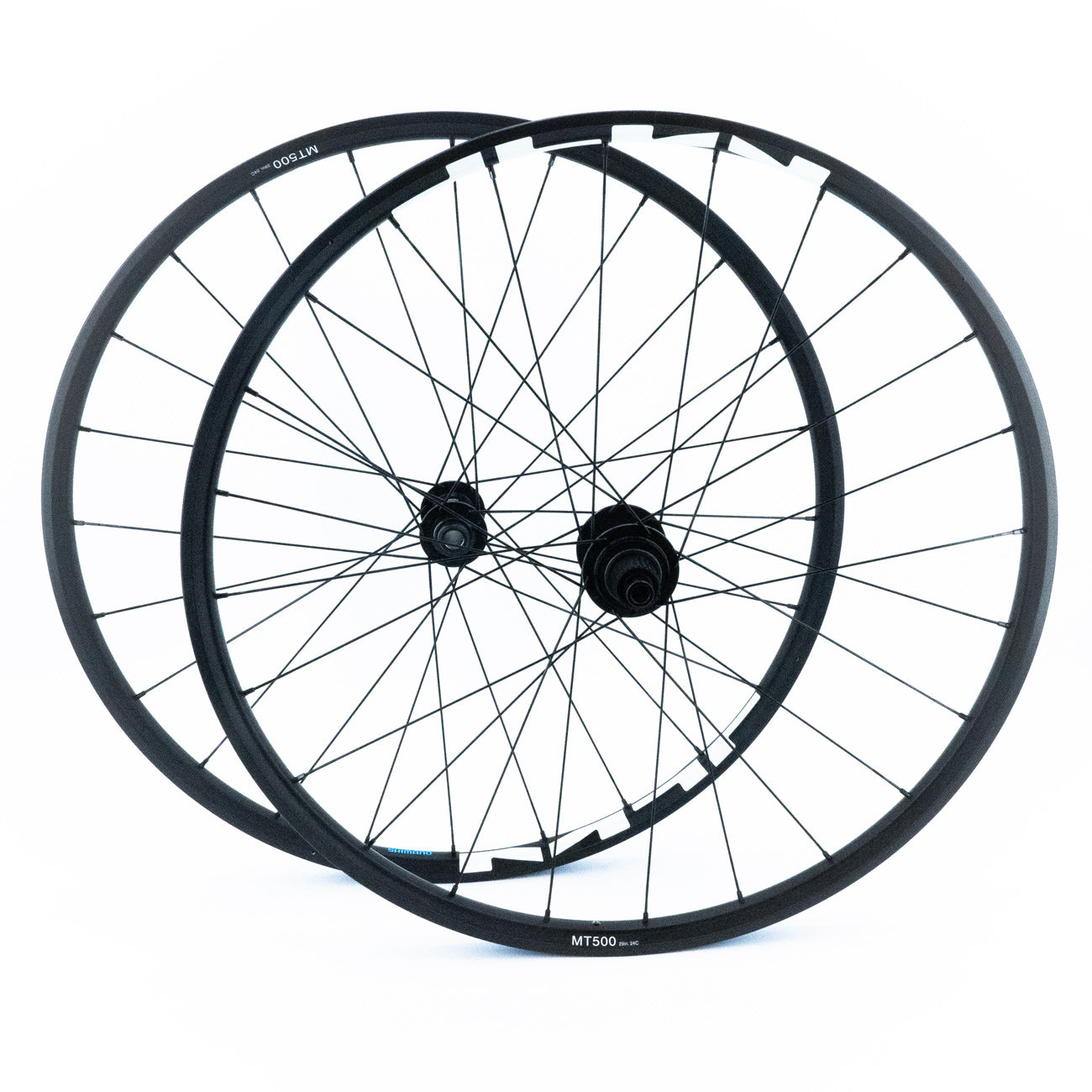Pair of SHIMANO WH-MT500 29'' Axle 15x110/12x148mm Boost Wheels