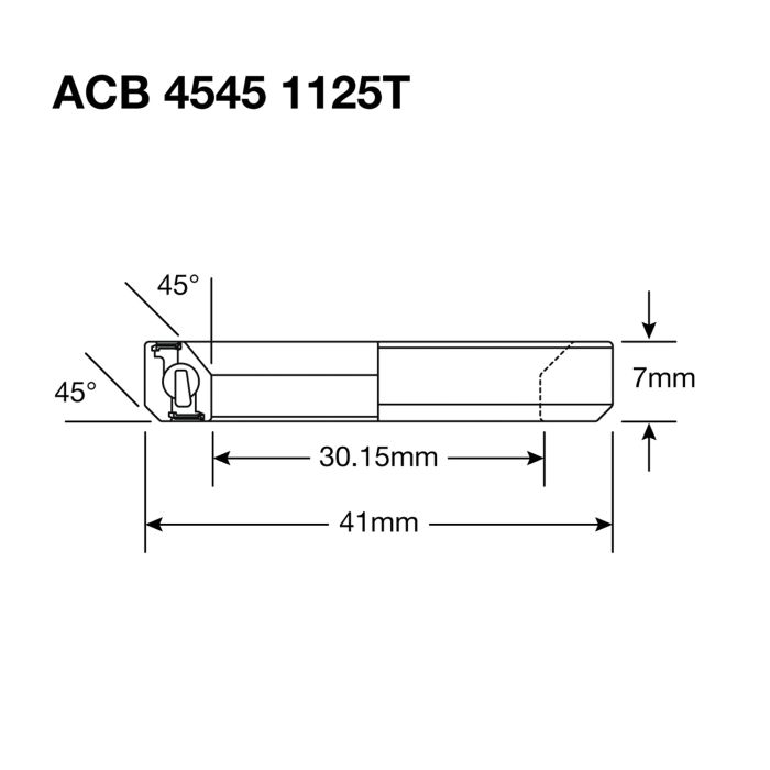 ENDURO BEARINGS 1125T - 440c rustfrit styreleje 30,15x41x7 (45x45°) ACB