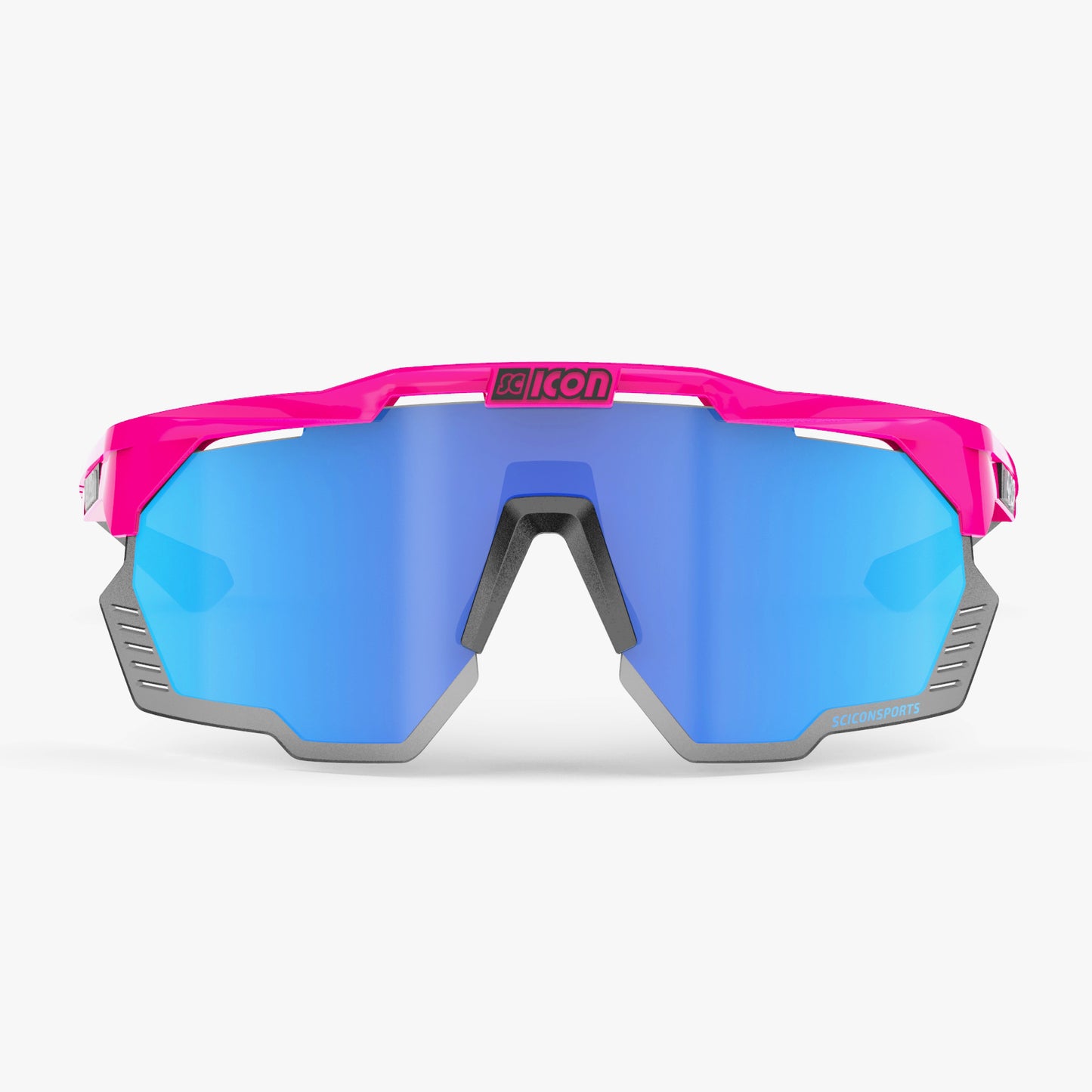 Solbriller SCICON AEROSHADE KUNKEN Fluo Pink Multimirror Blue