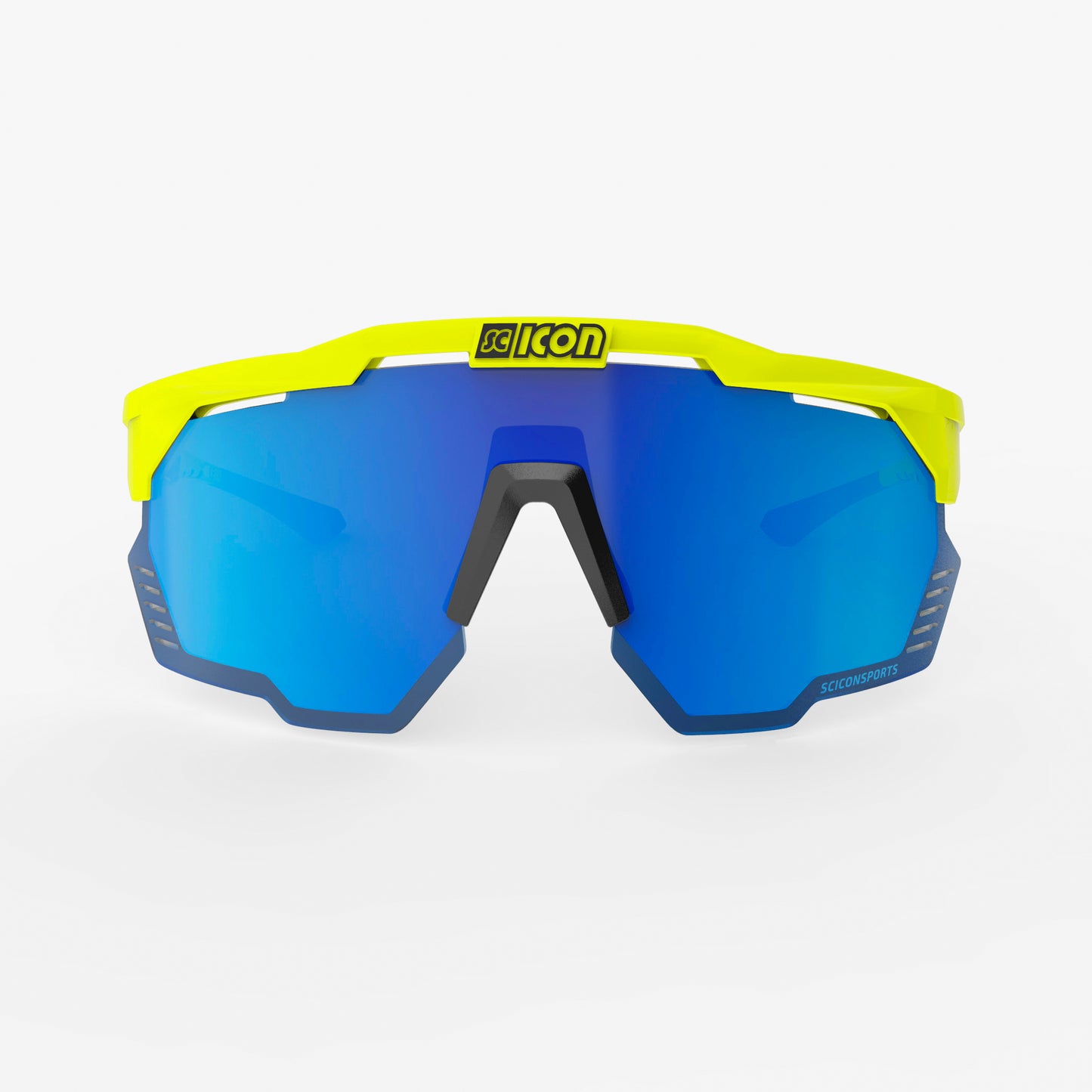 Briller SCICON AEROSHADE KUNKEN Fluo Yellow Multimirror Blue