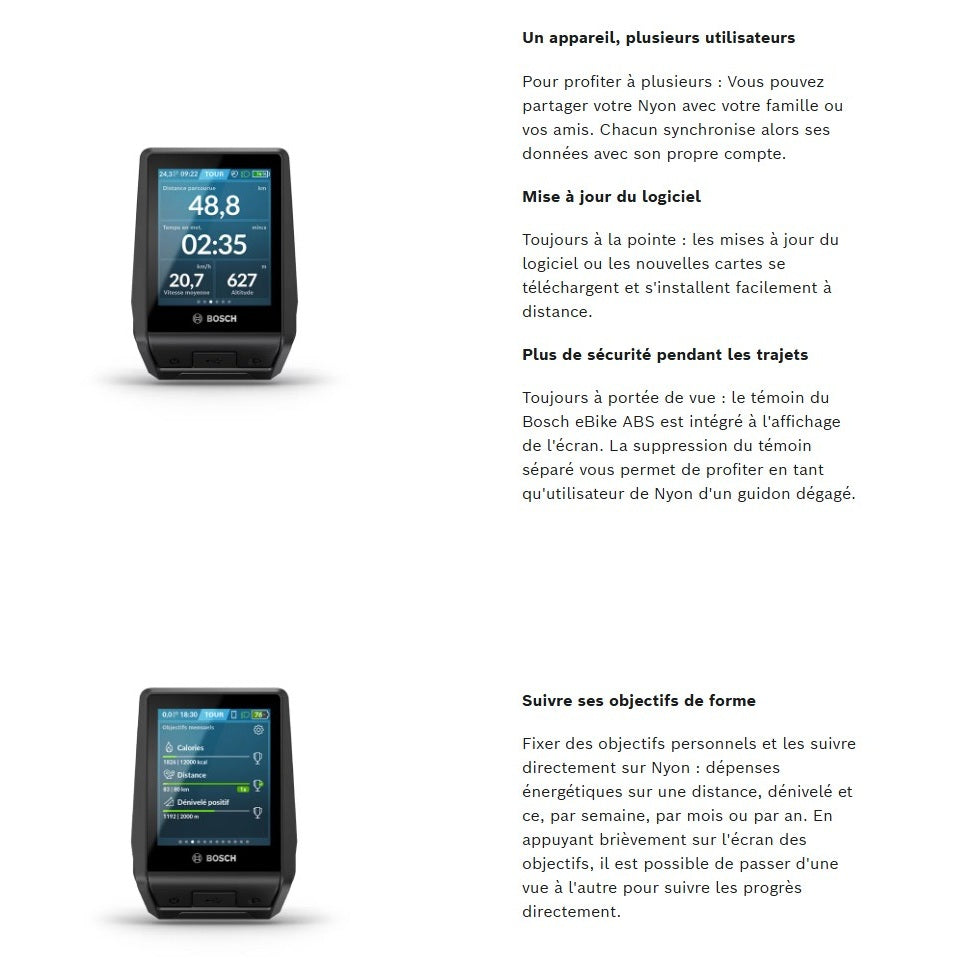 BOSCH NYON screen