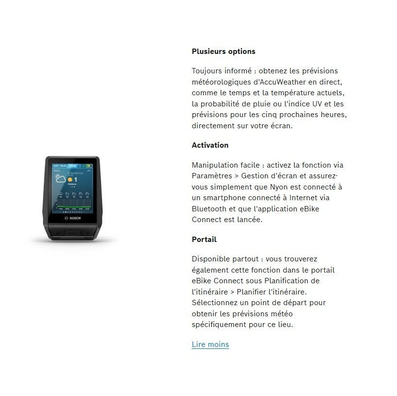 BOSCH NYON screen