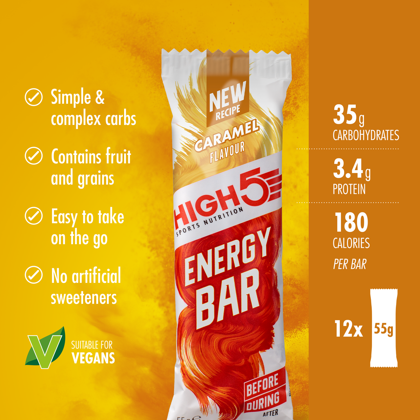 High5 ENERGY BAR (55 g) Karamel