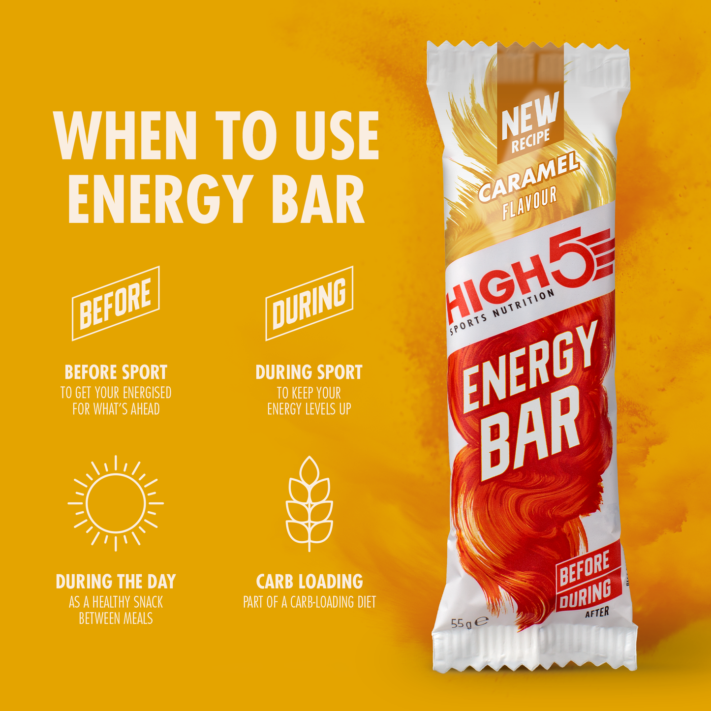 High5 ENERGY BAR (55 g) Karamel