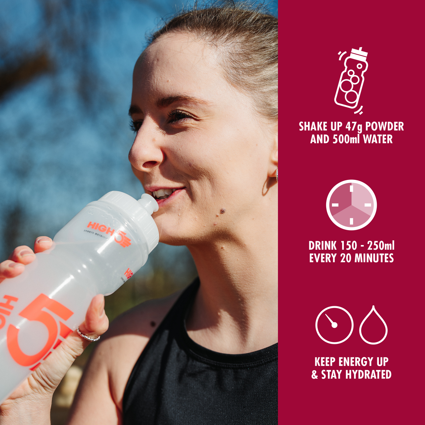 HIGH5 ENERGY DRINK (2.2kg) Red berries