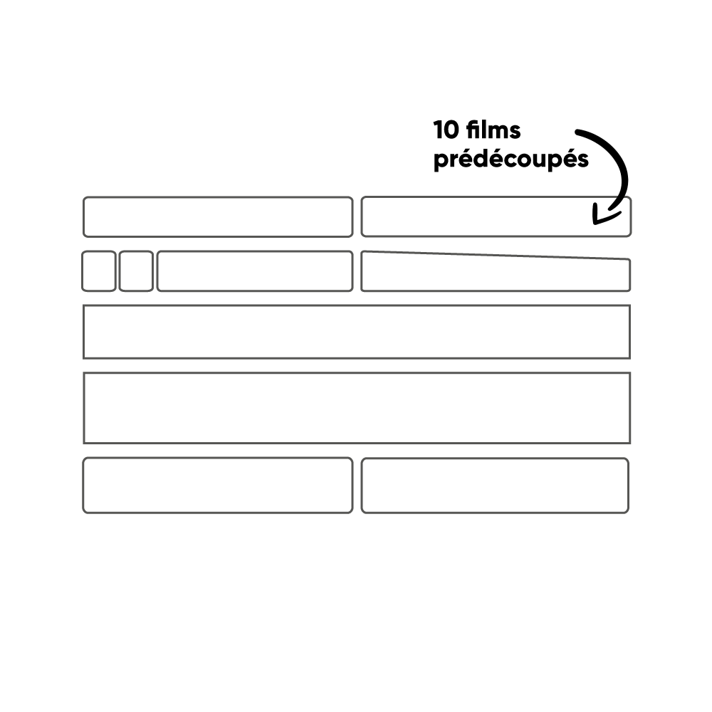 Selvklæbende rammebeskyttelse CLEARPROTECT PACK XL Glossy