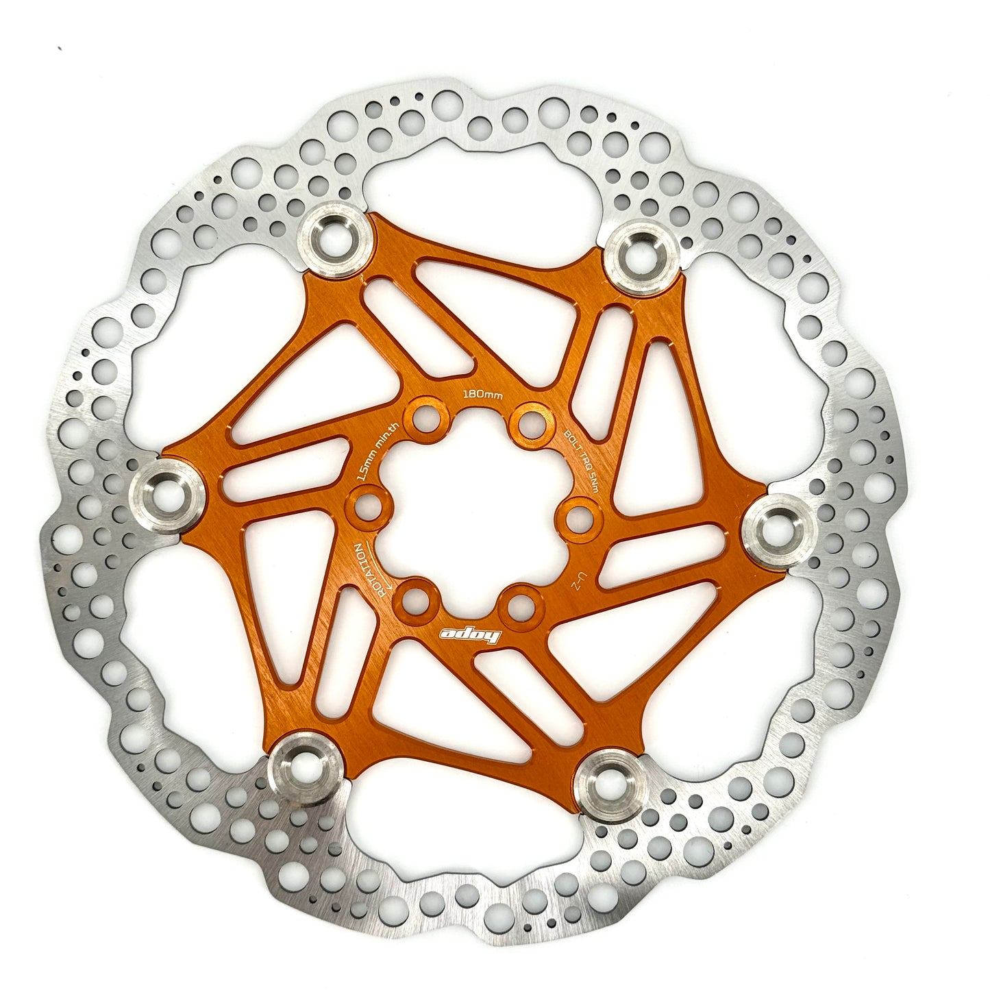 HOPE X2/E4/V4 6-hullers flydende skive Orange