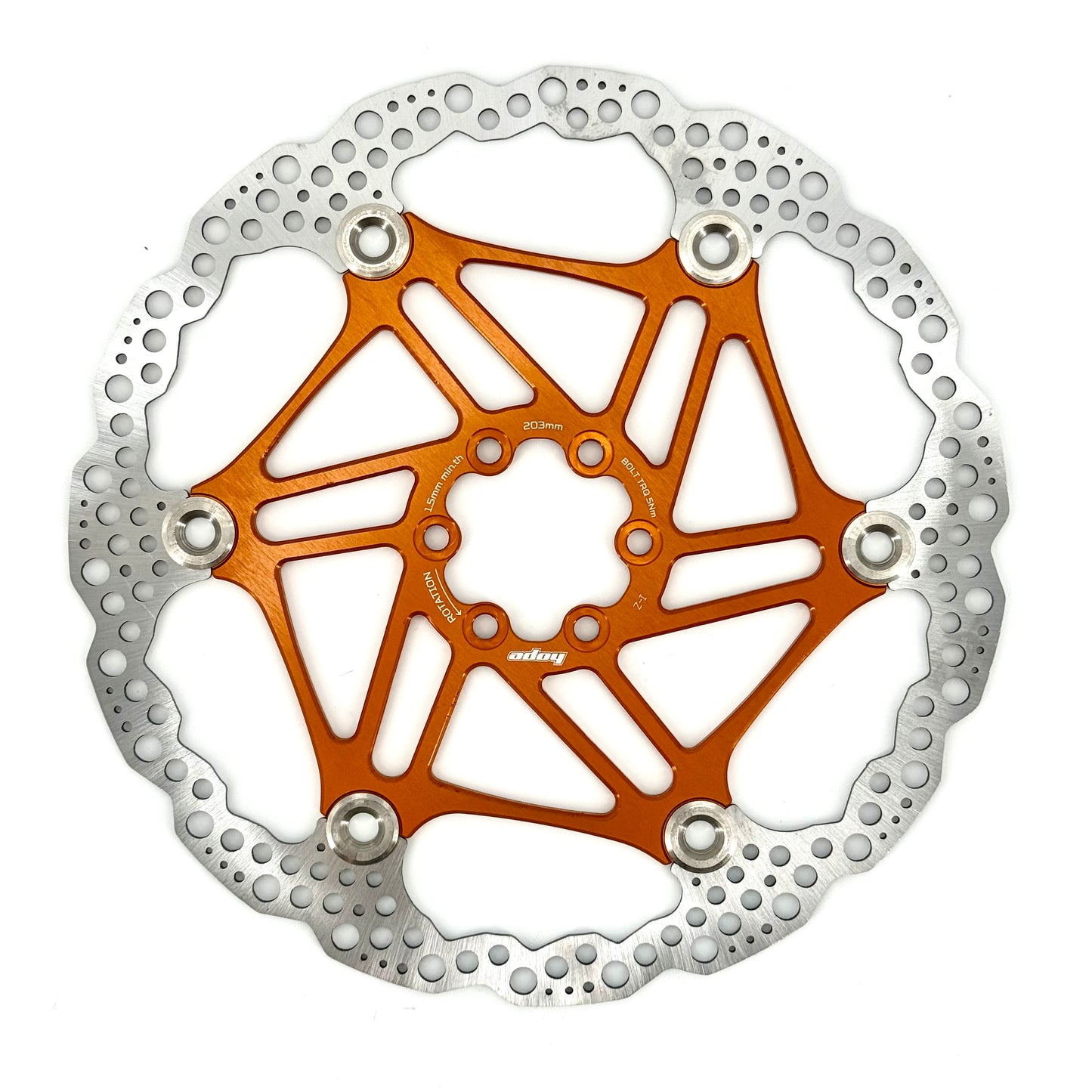 HOPE X2/E4/V4 6-hullers flydende skive Orange