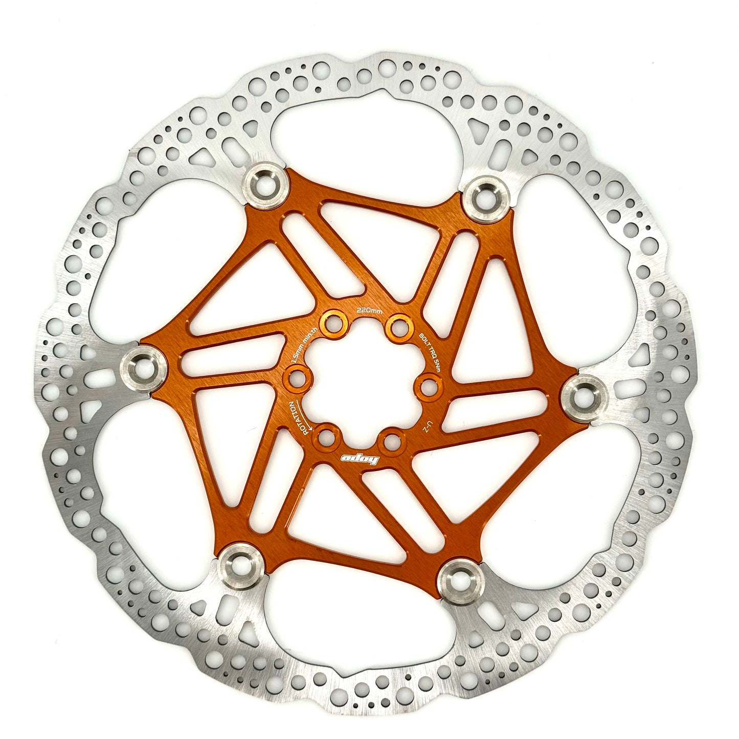 HOPE X2/E4/V4 6-hullers flydende skive Orange