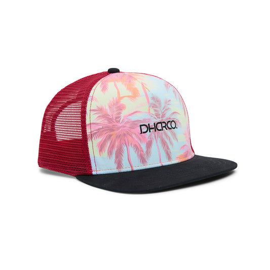 DHARCO FLAT PEAK EL CAMINO Junior-kasket rød