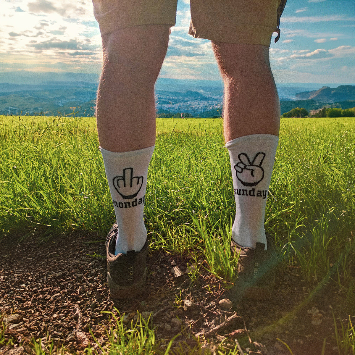 NORTHWAVE SUNDAY MONDAY strømper hvid