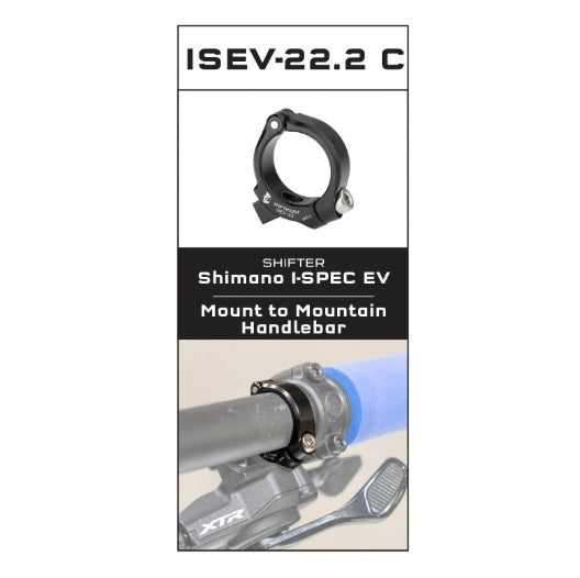 Mounting Adapter WOLF TOOTH ShiftMount ISEV- 22 Shimano I-SPEC EV Shifter > Handlebar 22 mm