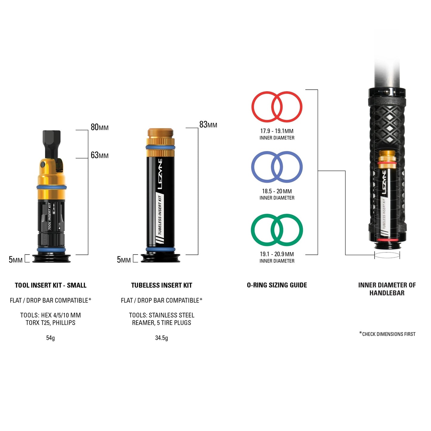 Tubeless Repair Kit + Integrated Multi-Tool S handlebar LEZYNE
