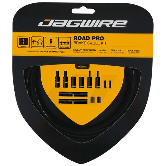 JAGWIRE ROAD PRO bremsekabel- og slangesæt sort