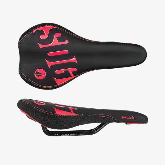SDG FLY Junior Sadel Sort/Rød