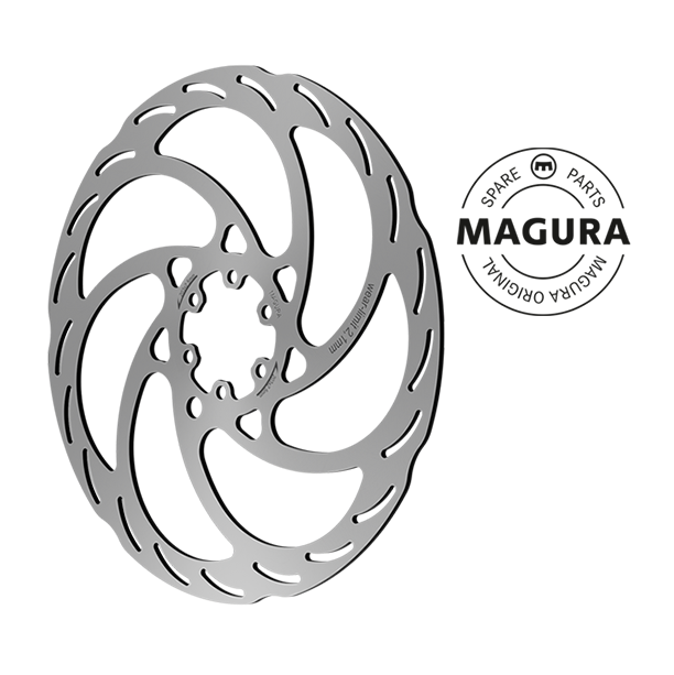 MAGURA MDR-S 2,5 mm 6-hullers skive sølv
