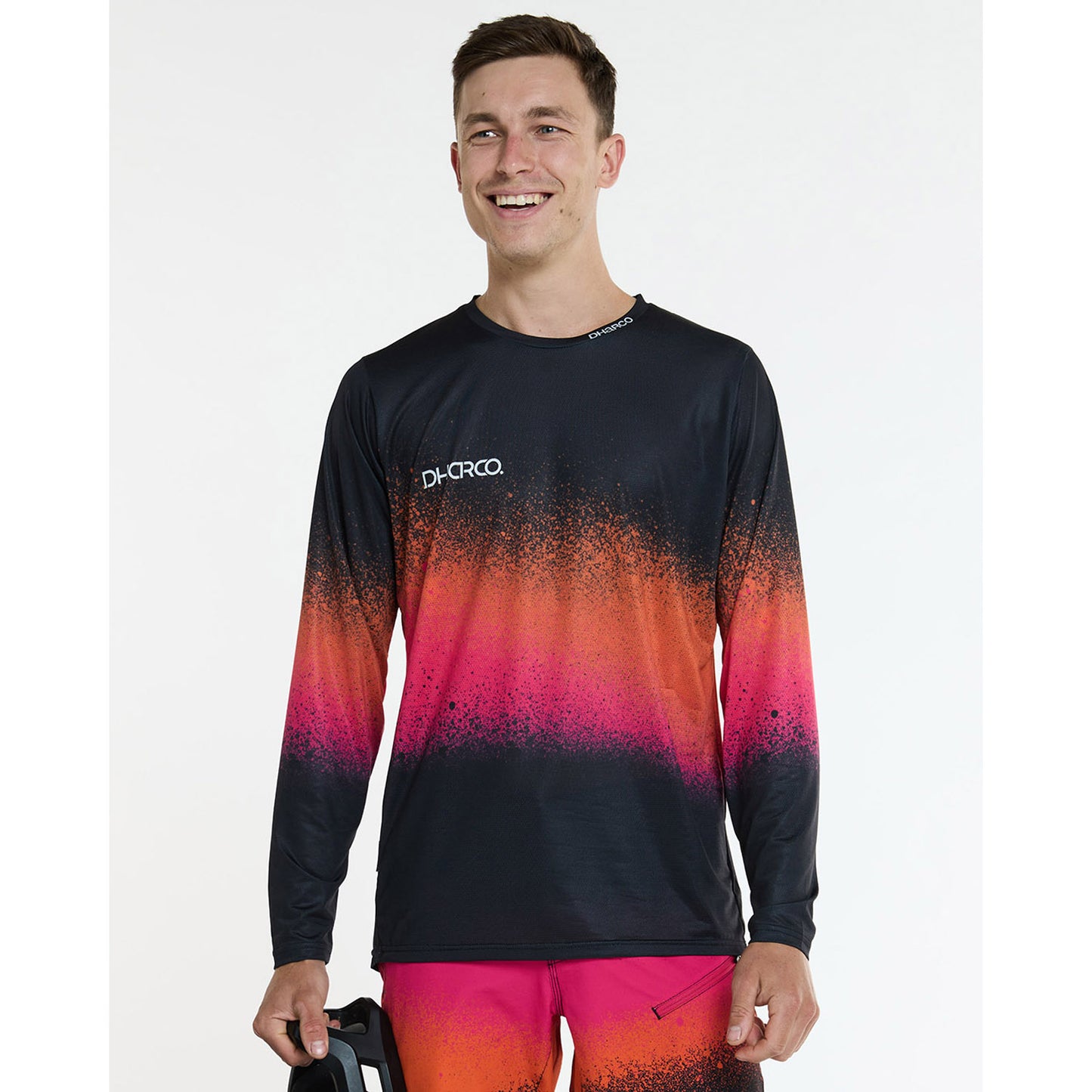 DHARCO RACE BLACK SNAKE Langærmet Jersey Sort/Orange