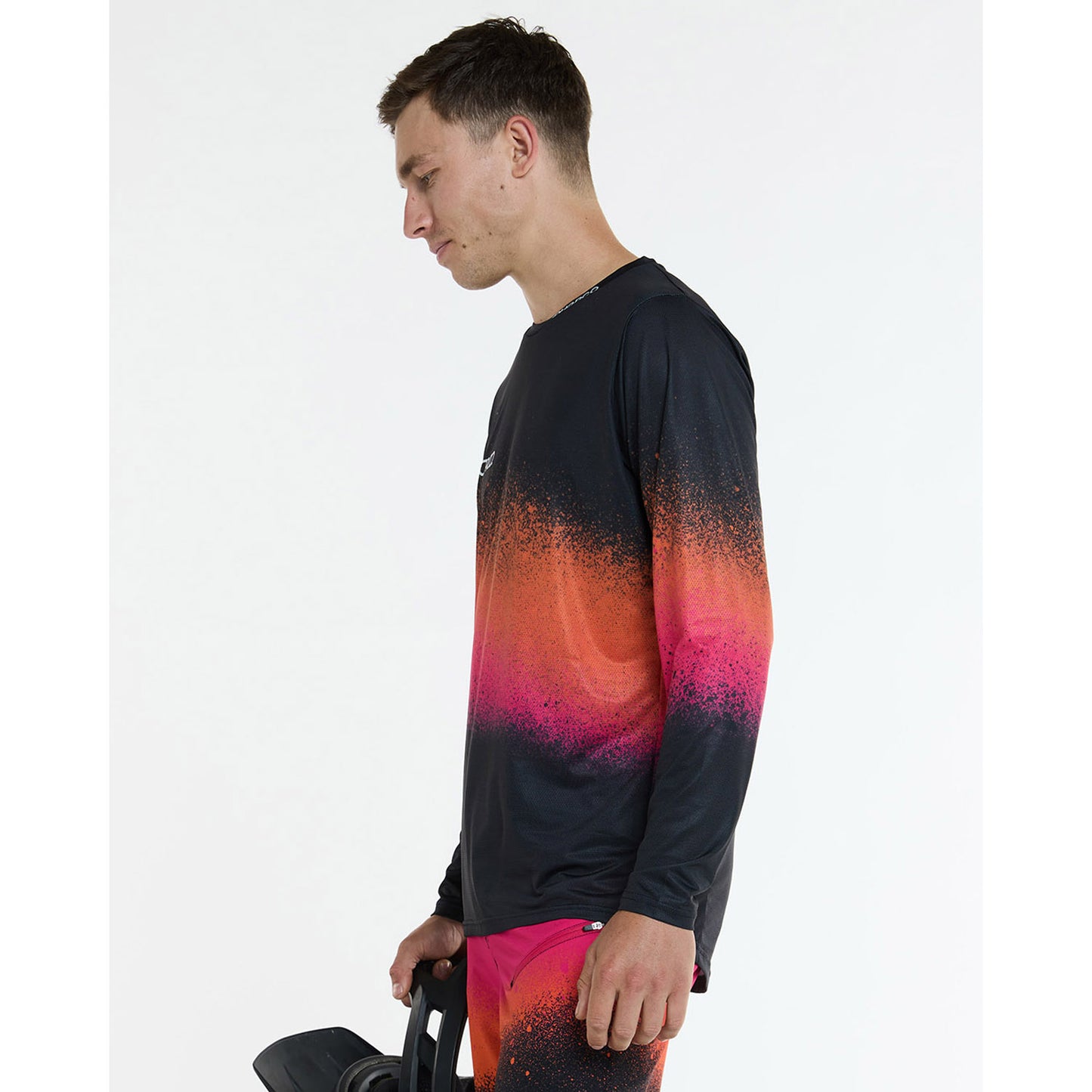 DHARCO RACE BLACK SNAKE Langærmet Jersey Sort/Orange
