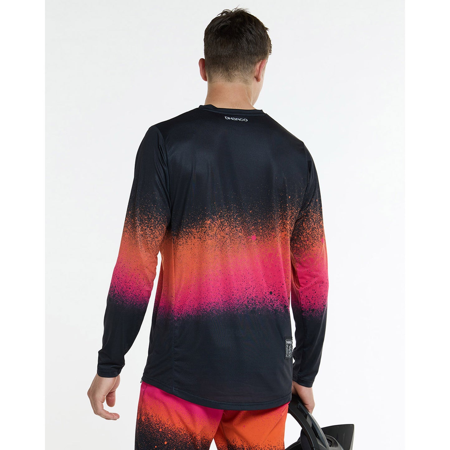 DHARCO RACE BLACK SNAKE Langærmet Jersey Sort/Orange