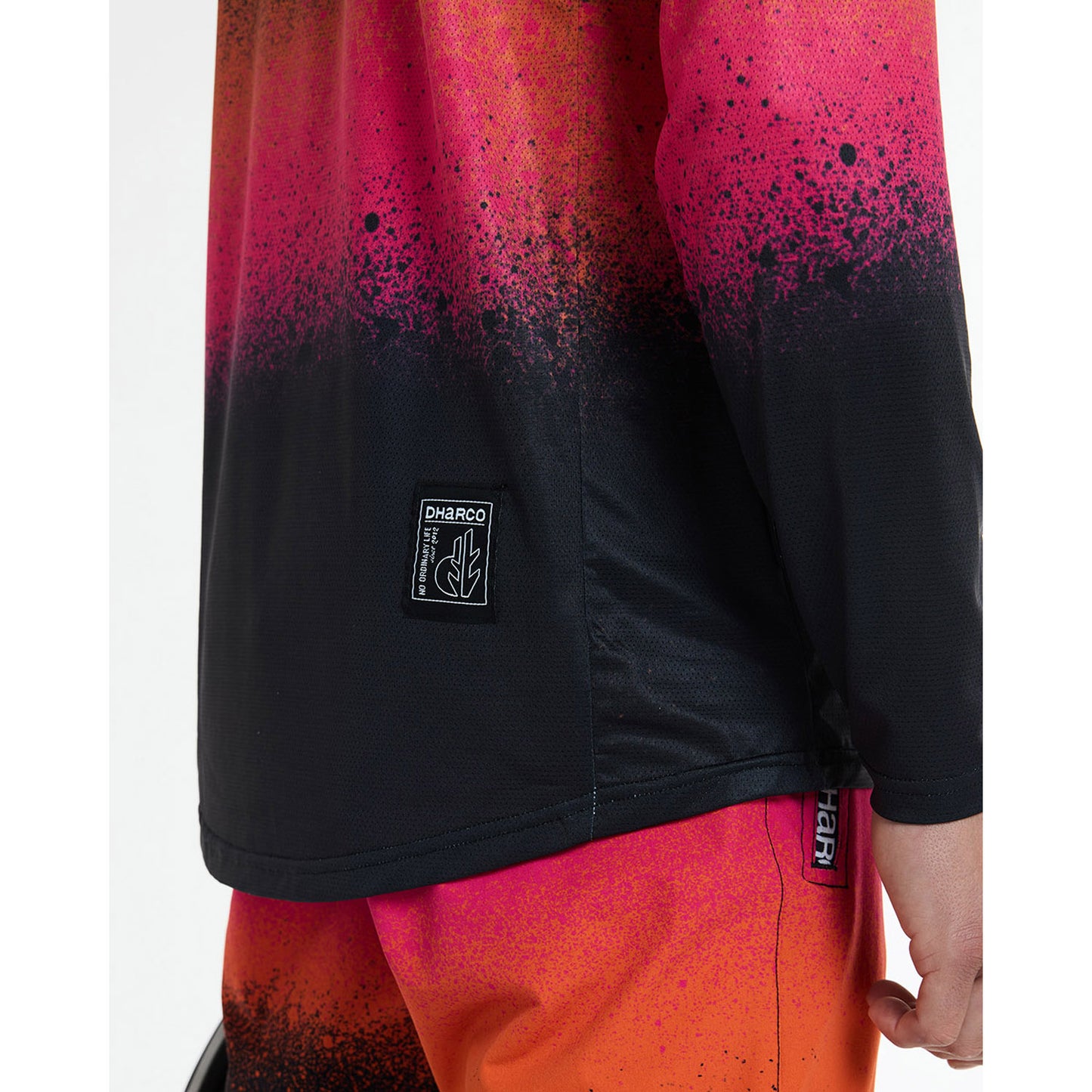 DHARCO RACE BLACK SNAKE Langærmet Jersey Sort/Orange