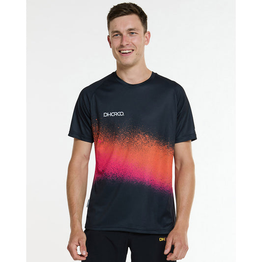 DHARCO BLACK SNAKE Kortærmet Jersey Sort/Orange