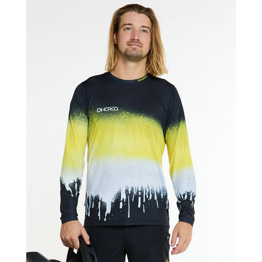 DHARCO RACE ACID RAIN Langærmet trøje Sort/gul