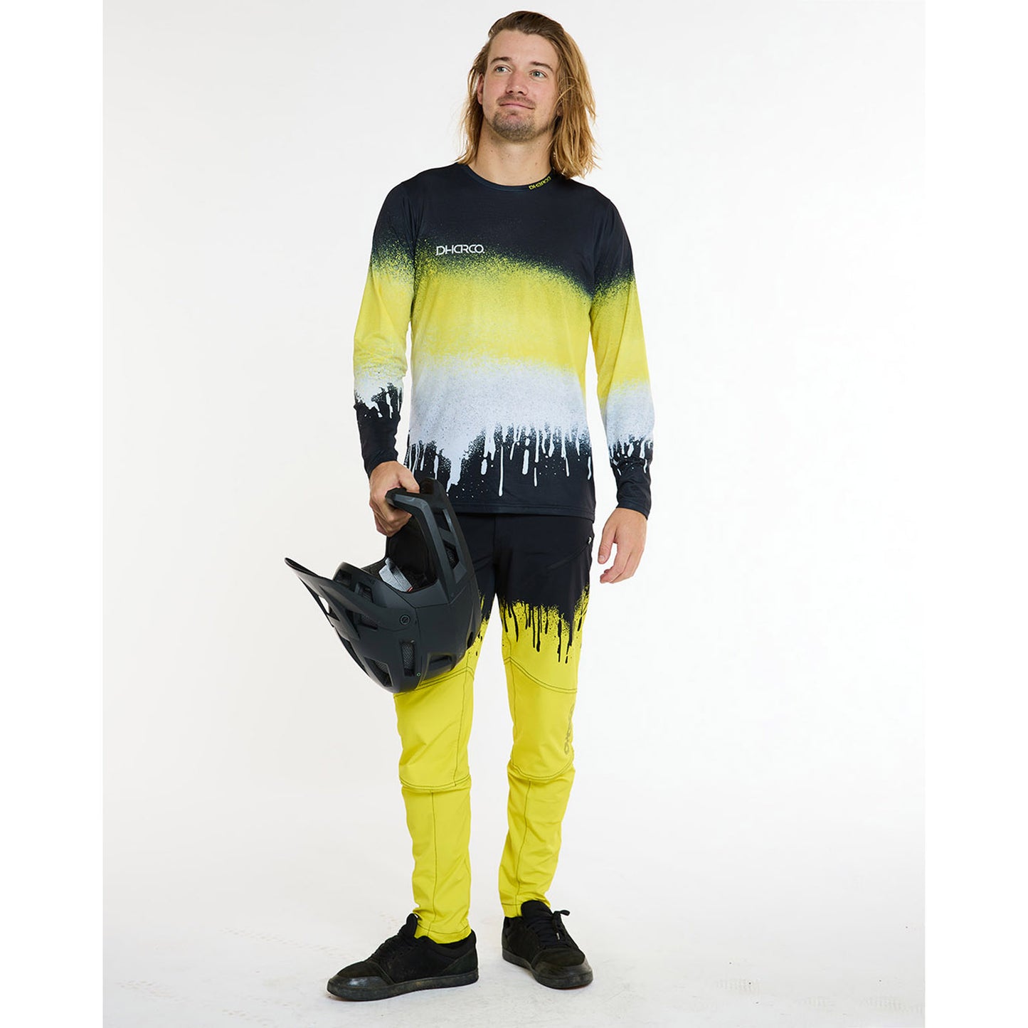 DHARCO RACE ACID RAIN Langærmet trøje Sort/gul