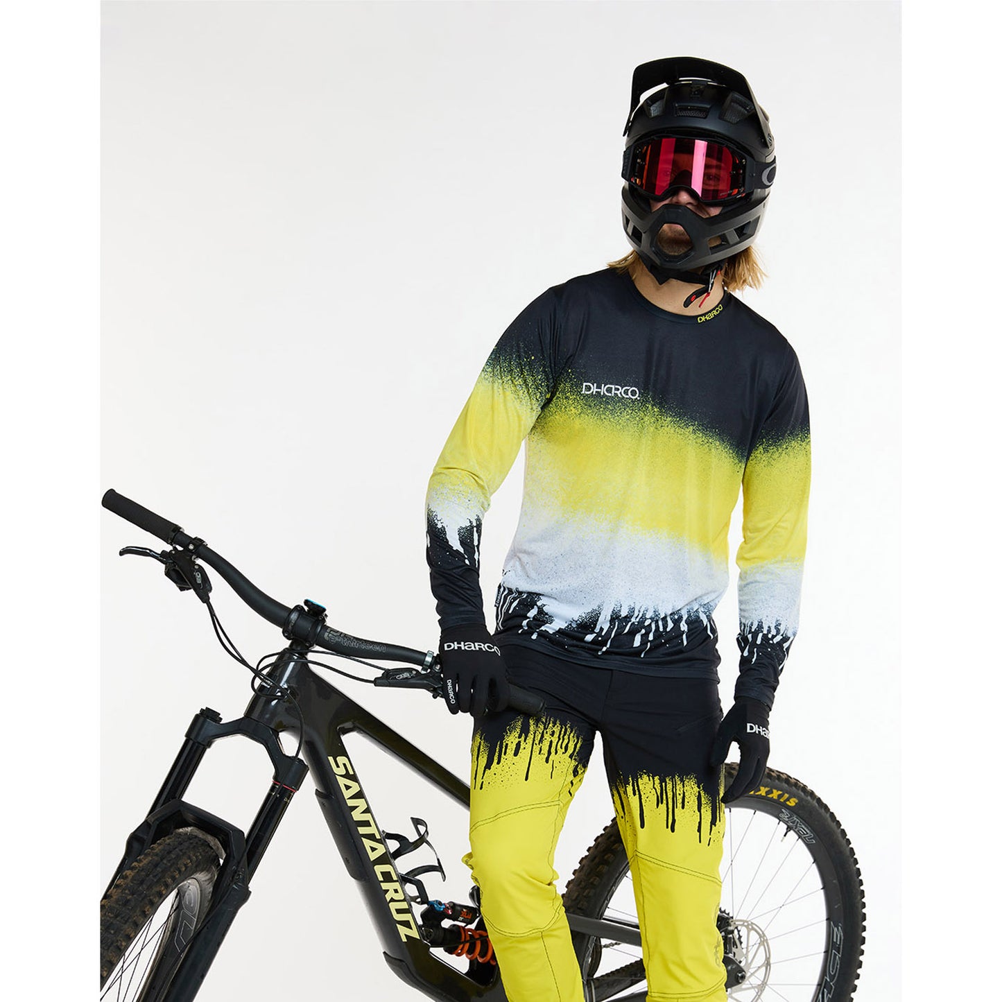 DHARCO RACE ACID RAIN Langærmet trøje Sort/gul