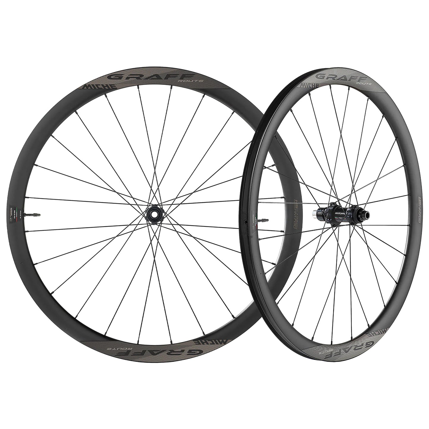 Par MICHE GRAFF CARBONE DISC Tubeless Ready-hjul (Center Lock)