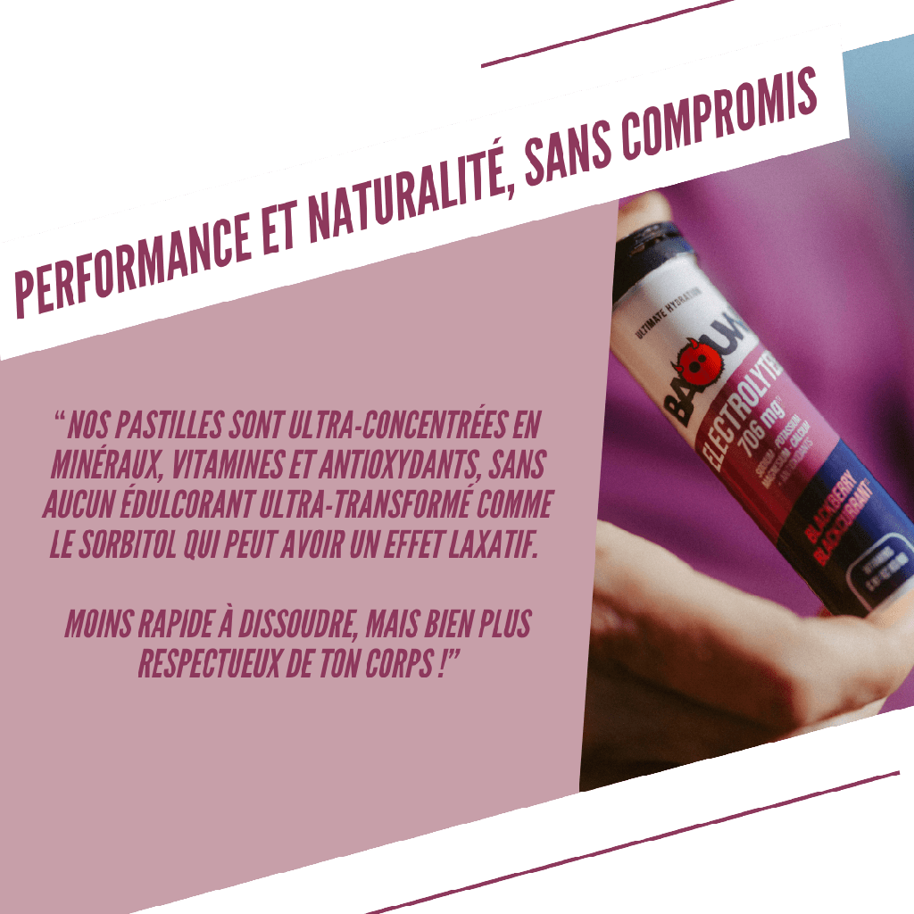 BAOUW Energy Drink (Tube med 10 tabletter) Brombær/Cassis