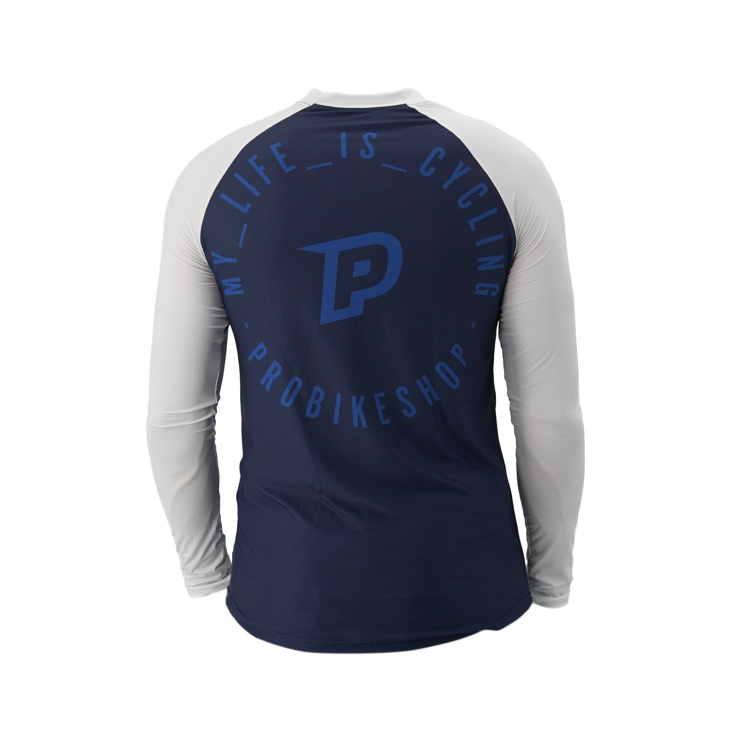 PROBIKESHOP FREERIDE Langærmet Jersey Navy/Hvid