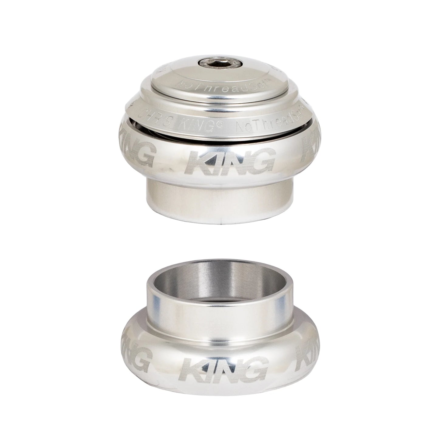 CHRIS KING NOTHREADSET 1" EC30 Silver eksternt headset