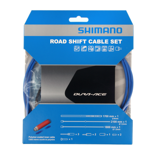 SHIMANO DURA-ACE 9000 Polymer Blue Derailleur kabel- og slangesæt