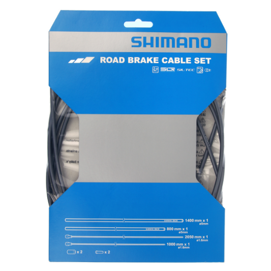 SHIMANO PTFE bremsekabel- og slangesæt grå