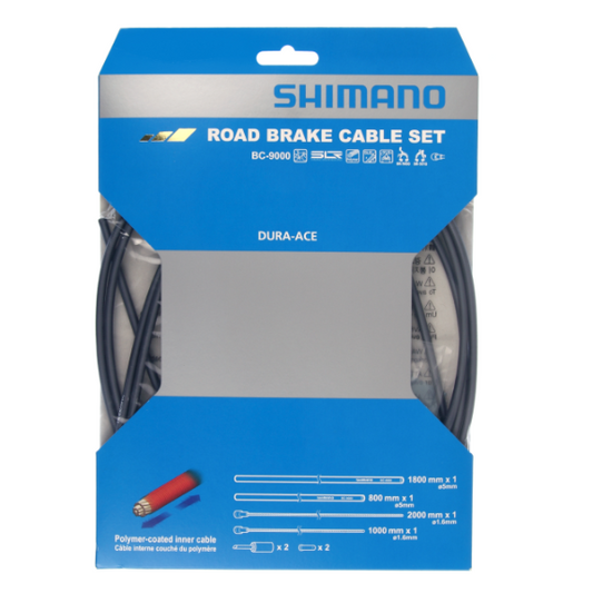 SHIMANO DURA-ACE 9000 Gråt bremsekabel- og slangesæt