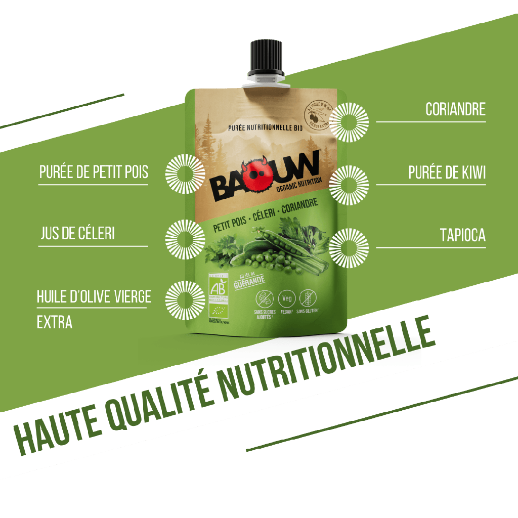 BAOUW Organic Recipe Salted Energy Purée Pea-Celery-Coriander (90g)