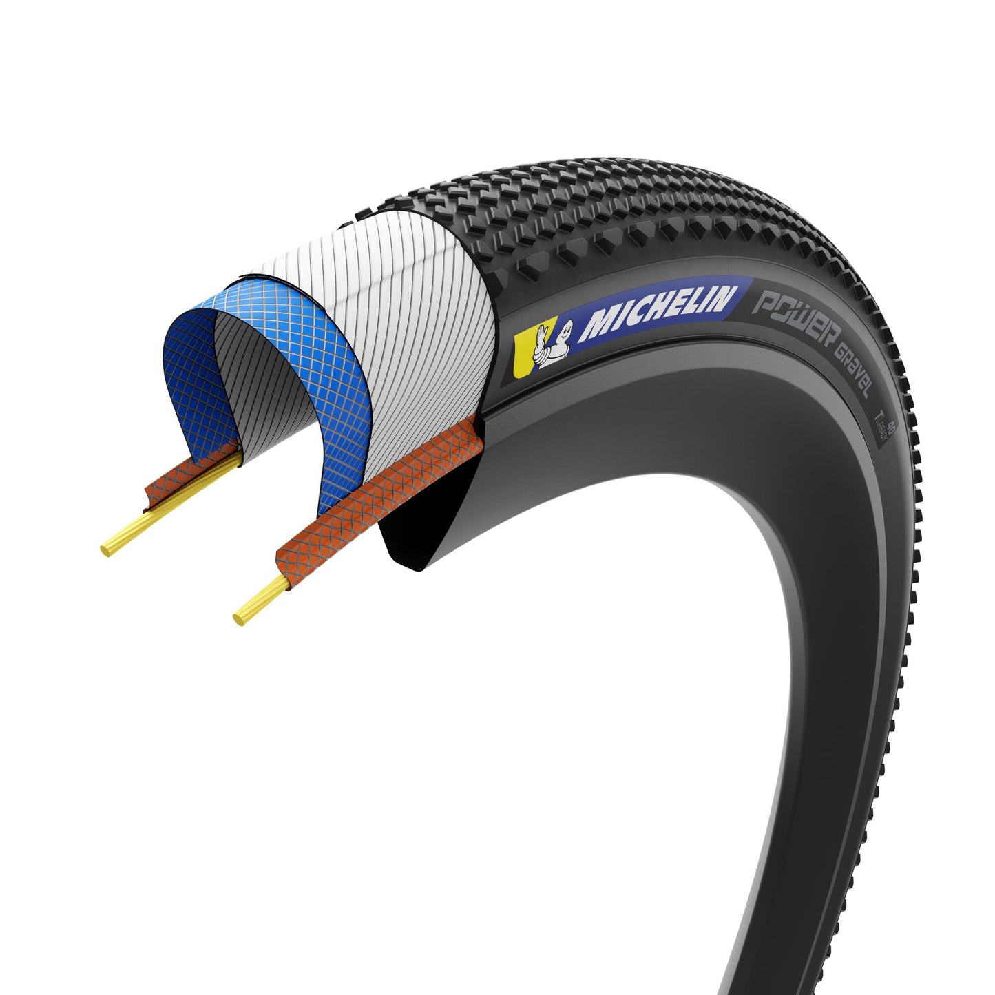 MICHELIN POWER GRAVEL Competition Line 700x57 Tubeless Ready Brown tire