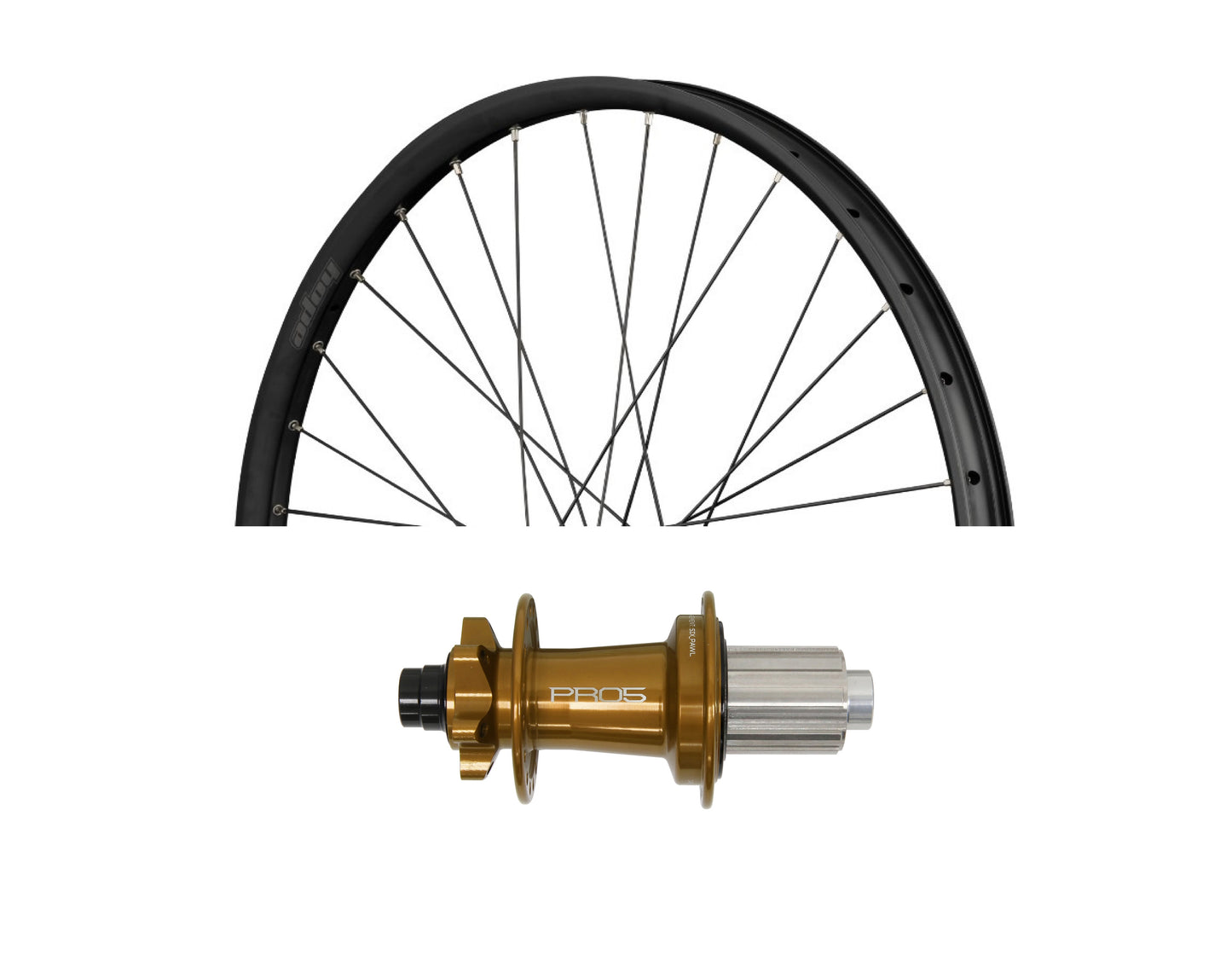 Baghjul HOPE FORTUS 26 W 27.5" PRO 5 E-Bike 12x148 mm Stål Bronze