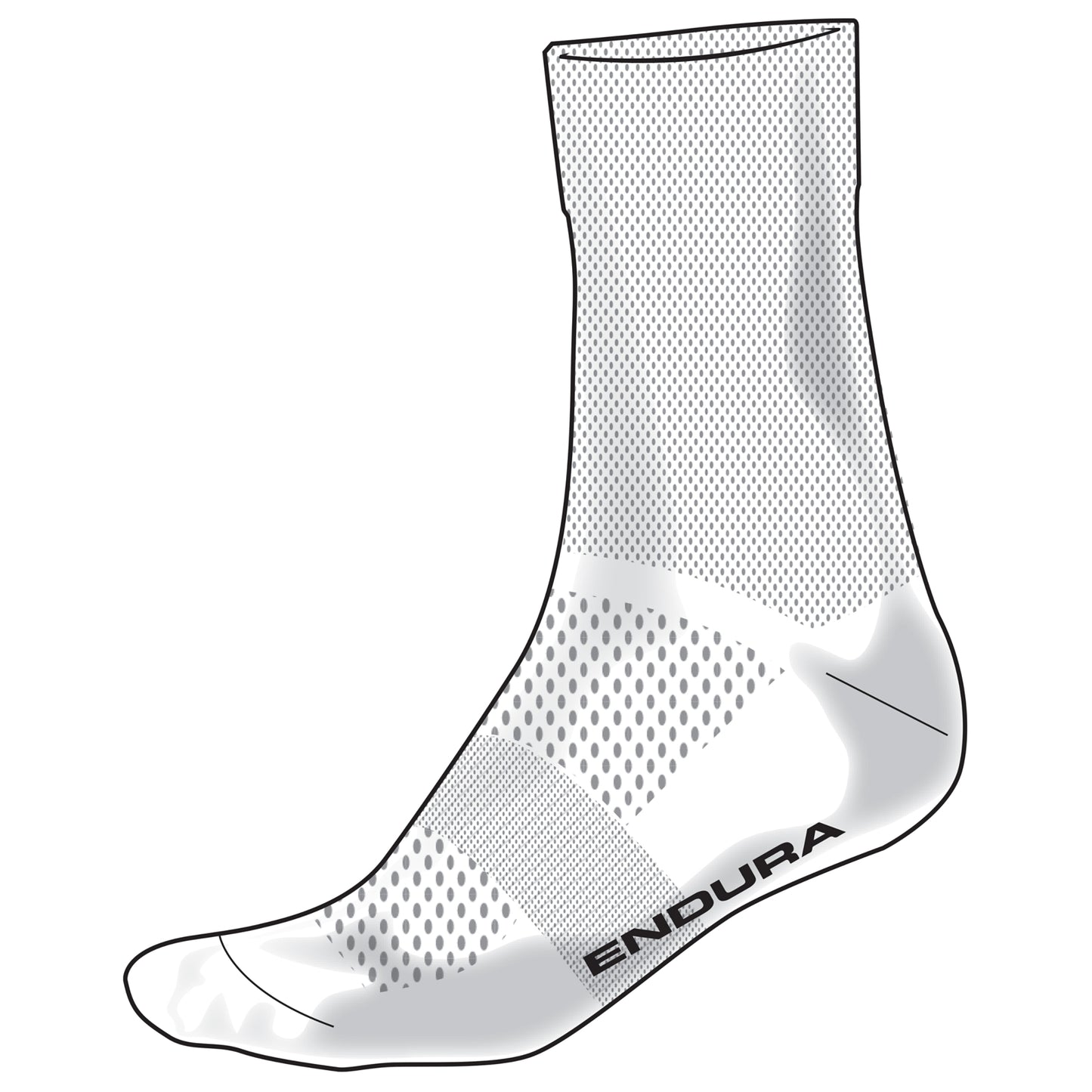ENDURA PRO SL POWER-strømper Hvid
