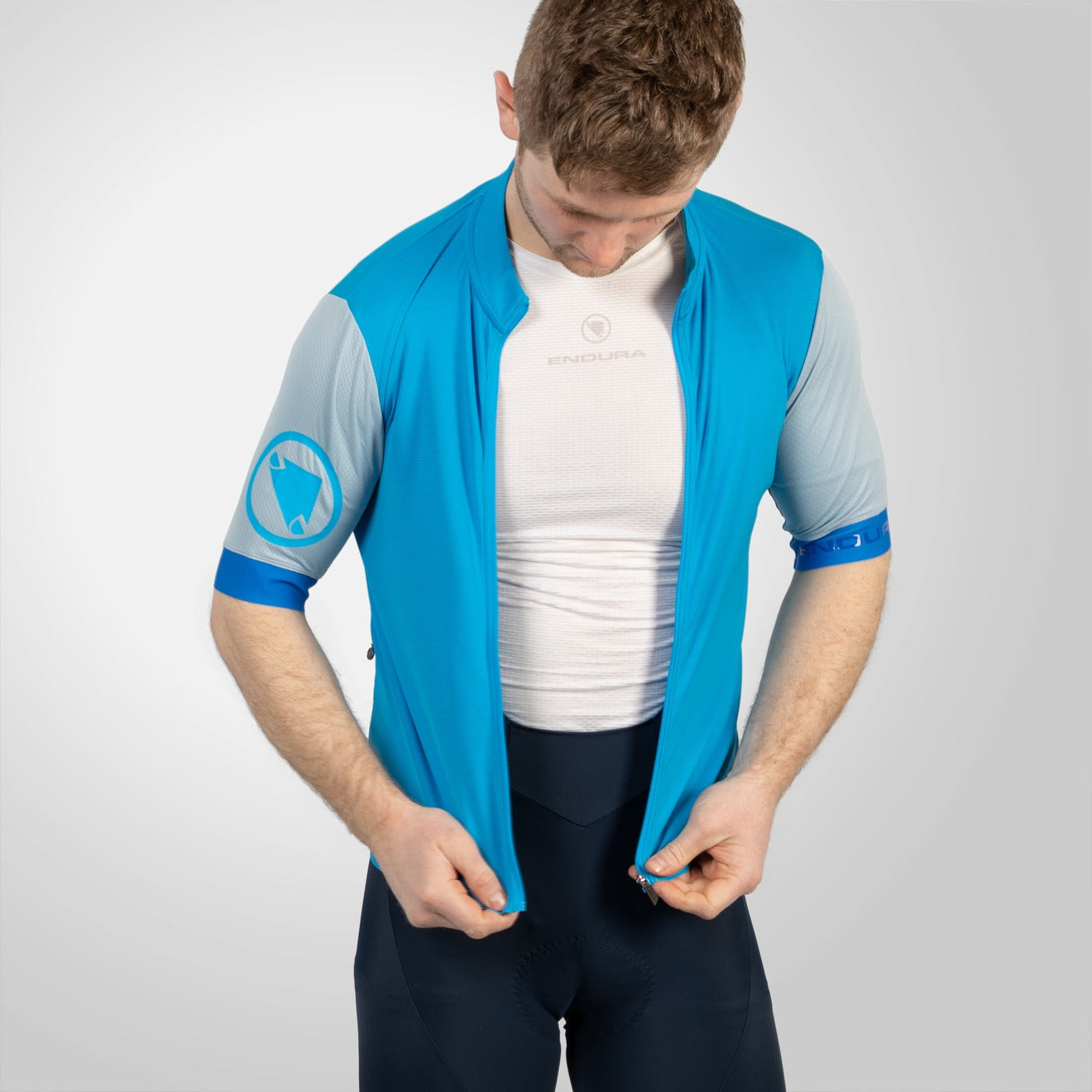 ENDURA FS260 Kortærmet Jersey Blå