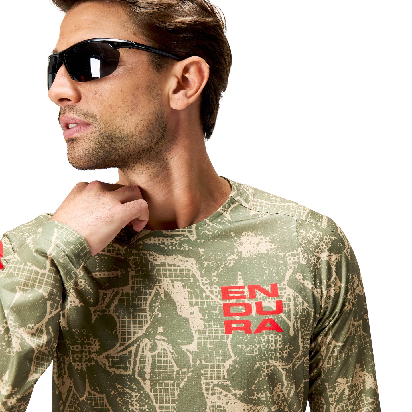 ENDURA LTD PRINTED Langærmet Camo Jersey Khaki 2025